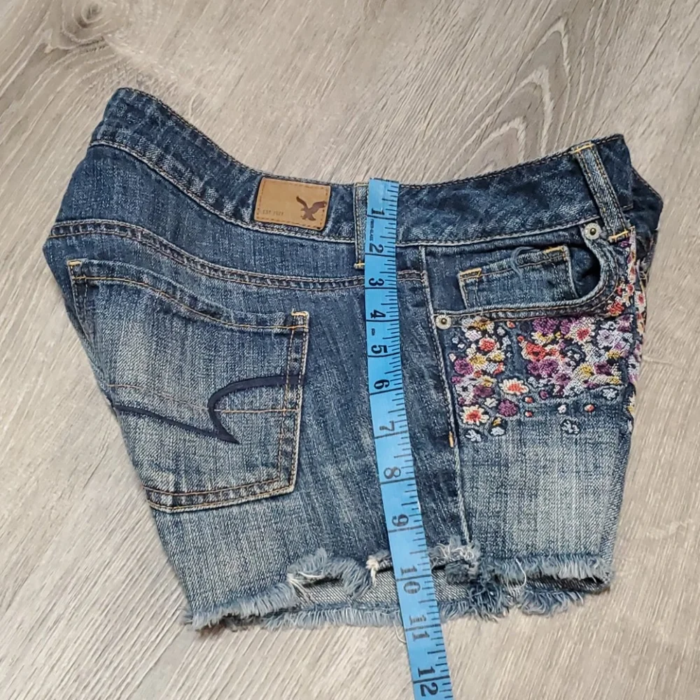 American Eagle outfitters embroidered denim shorts